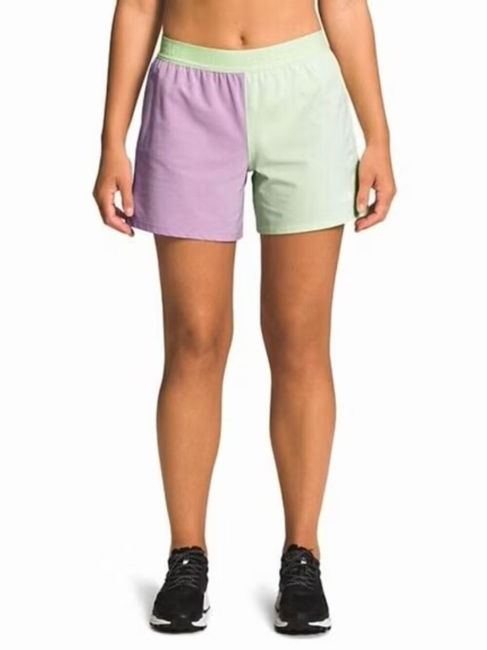 The North Face Women's NWT Wander Shorts‎ Two-Toned Purple and Lime Size Medium